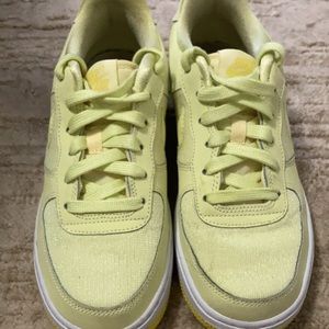 Yellow Air Force ones